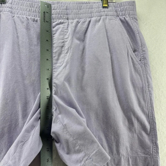 Lands' End Shorts Womens Size 16 Chino Elastic Waist Walking Cotton Blend Purple - Picture 9 of 10